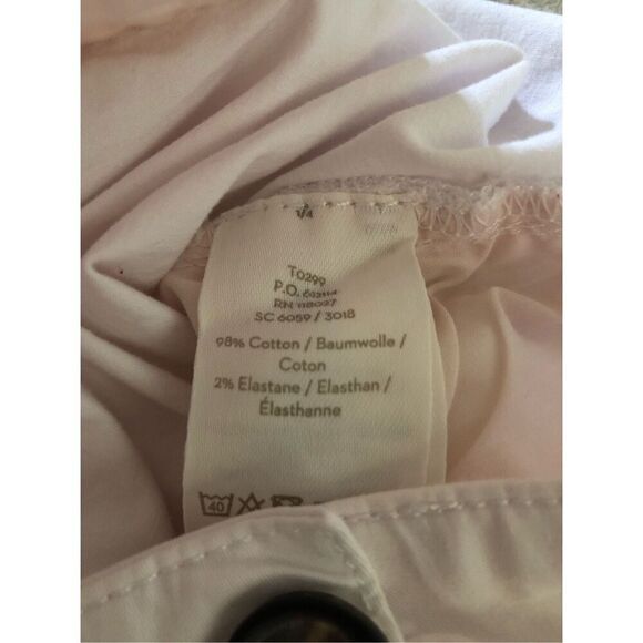 Boden Helena White Cotton Blend Womens Shorts US Size 4 - Picture 9 of 9